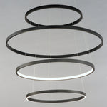 4-Tier Hover LED Pendant, 11,200 Lumens, 160W, 120-277V, 2700-5000K CCT, Black or Gold Finish