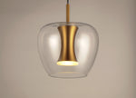 Newton 1-Light LED Pendant, 630 Lumens, 9W, 3000K CCT, 120V, Black/Gold Finish