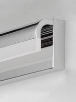 30" Waterfall LED Bath Vanity Light, 1,540 Lumens, 22W, 3000K CCT, 120V, Black or Polished Chrome Finish