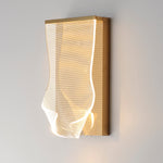 Rinkle LED Wall Sconce, 350 Lumens, 4.5W, 3000K, Polished Chrome, French Gold or Brushed Gunmetal