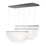 Rinkle 3-Light LED Pendant, 2,760 Lumens, 36W, 3000K CCT, 120V, Polished Chrome, French Gold or Brushed Gunmetal Finish