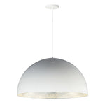 Hemisphere LED Pendant, 2,900 Lumens, 30W, 3000K CCT, 120-277V, Gloss Black or Gloss White Finish