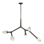 Blossom 5-Light LED Pendant, 2,500 Lumens, 20W, 3000K CCT, 120V, Black or Natural Aged BrassFinish