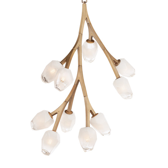 Blossom 10-Light LED Pendant, 5,000 Lumens, 40W, 3000K CCT, 120V, Black or Natural Aged BrassFinish