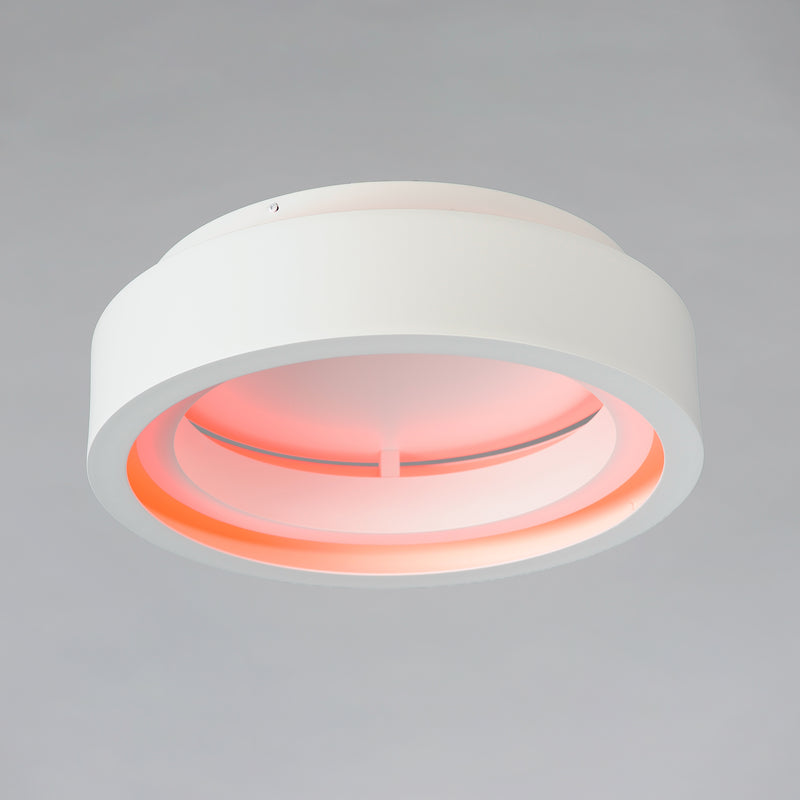 iCorona WiZ 18" LED Surface Mount RGBTWK Ceiling Smart Light, 2400 Lumens, 36W, 120-277V, Matte White Finish