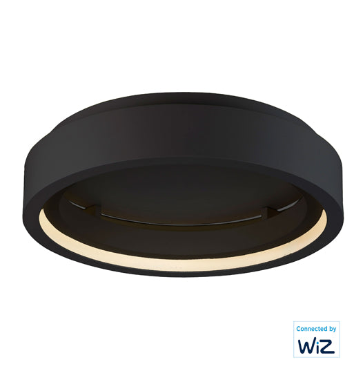 iCorona WiZ 24" LED Surface Mount RGBW Y Ceiling Smart Light, 2800 Lumens, 36W, 120-277V, Black Finish