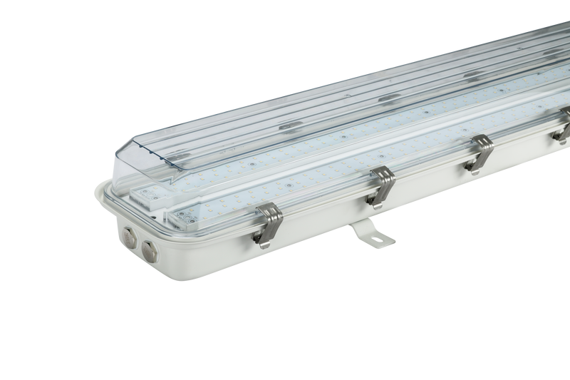 4FT LED Linear Explosion Proof Light, Class 1 Division 2, 7000 Lumens, 50W, 5000K, Beam Angle 120 degree, 100-277V, R Series