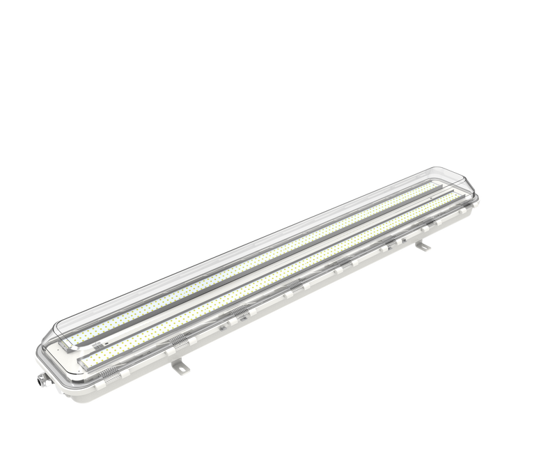 4FT LED Linear Explosion Proof Light, Class 1 Division 2, 7000 Lumens, 50W, 5000K, Beam Angle 120 degree, 100-277V, R Series