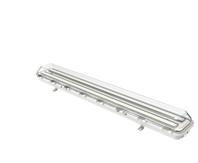 4FT LED Linear Explosion Proof Light, Class 1 Division 2, 7000 Lumens, 50W, 5000K, Beam Angle 120 degree, 100-277V, R Series