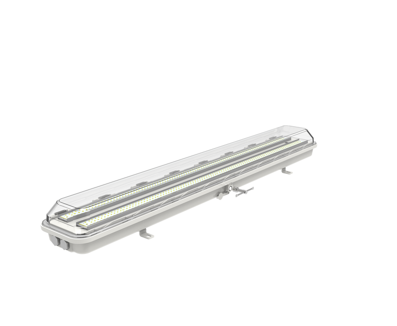 4FT LED Linear Explosion Proof Light, Class 1 Division 2, 7000 Lumens, 50W, 5000K, Beam Angle 120 degree, 100-277V, R Series