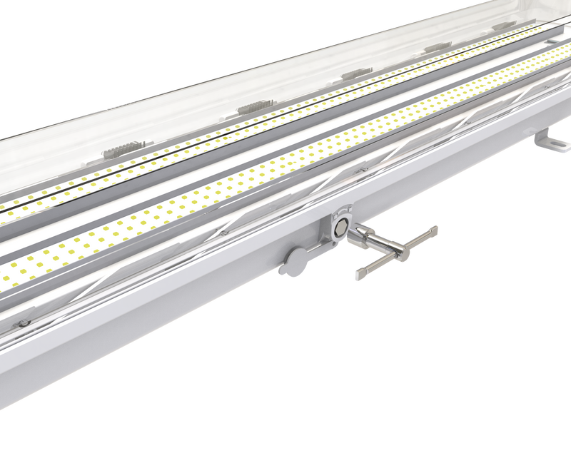 4FT LED Linear Explosion Proof Light, Class 1 Division 2, 7000 Lumens, 50W, 5000K, Beam Angle 120 degree, 100-277V, R Series