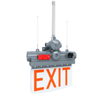 Explosion Proof Edge Lit LED Exit Sign, Class 1 Division 1, 5W, 100-277V