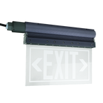 Explosion Proof Edge Lit LED Exit Sign, Class 1 Division 2, 3W, Green Light, 100-277V