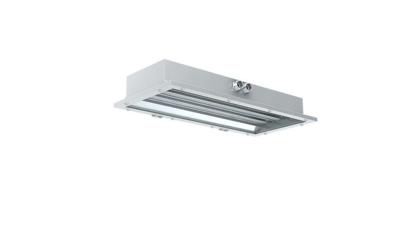 LED Hazardous Location Paint Booth Light, Class 1 Division 2, 5600 Lumens, 40W, 5000K, 100-277V