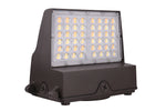 Full Cutoff LED Wall Pack Light, 40 Watt, 5770 Lumen Max, CCT Selectable, Integrated Photocell, 120-277V, Bronze Finish