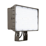 LED Flood Light, 18,500 Lumens, 130W, 5000K, 120-277V, Yoke or Slipfitter Mount, Dark Bronze Finish