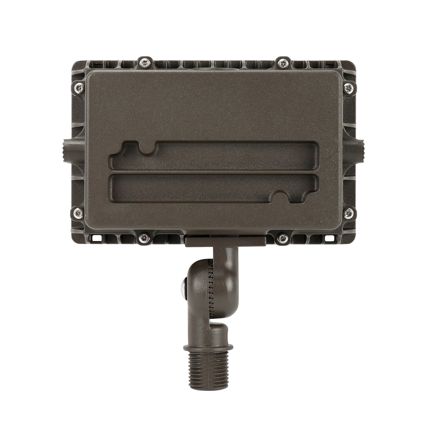 LED Flood Light, 2000 Lumens, 15W, 5000K, 120-277V, Knuckle or Trunnion Mount, Dark Bronze Finish