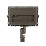 LED Flood Light, 3700 Lumens, 27W, 5000K, 120-277V, Knuckle or Trunnion Mount, Dark Bronze Finish