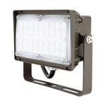 LED Flood Light, 2000 Lumens, 15W, 5000K, 120-277V, Knuckle or Trunnion Mount, Dark Bronze Finish