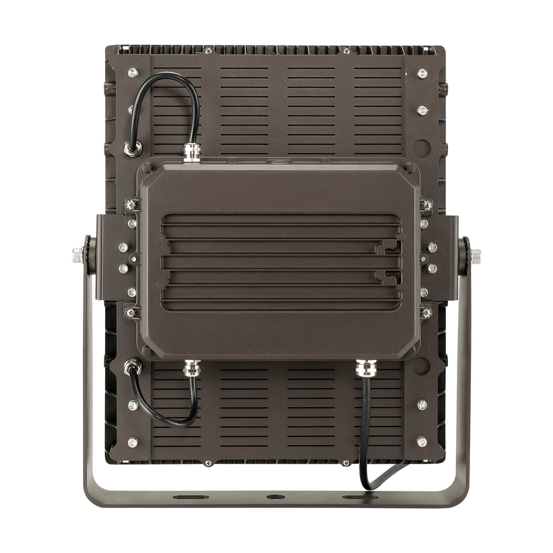 LED Flood Light, 50,000 Lumens, 350W, 5000K, 120-277V, Trunnion Mount, Dark Bronze Finish