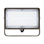 LED Flood Light, 6,150 Lumens, 45W, 5000K, 120-277V, Knuckle or Trunnion Mount, Dark Bronze Finish