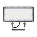 LED Flood Light, 9400 Lumens, 70W, 5000K, 120-277V, Yoke or Slipfitter Mount, Dark Bronze Finish