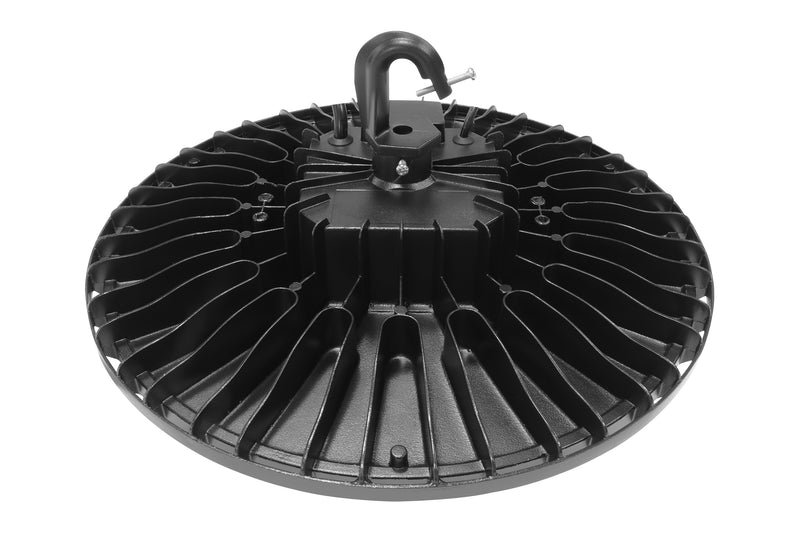 LED UFO High Bay, 230W, 34000 Lumens, CCT Selectable, 120-277V, Black Finish