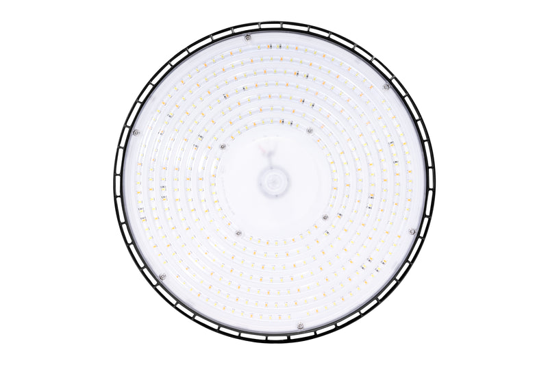 LED UFO High Bay, 200W, 30000 Lumens, CCT Selectable, 120-277V, Black Finish