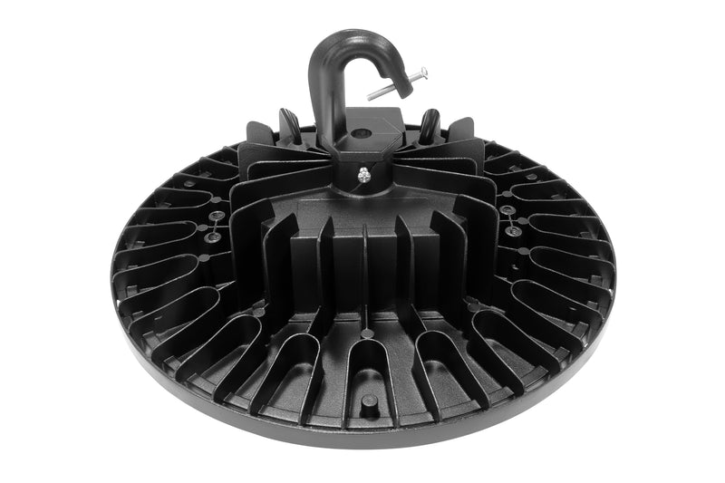 LED UFO High Bay, 150W, 22000 Lumens, CCT Selectable, 120-277V, Black Finish