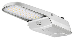 LED Roadway Light, 20,000 Lumens, 150W, 4000K or 5000K, Type 3 Optics, 120-277V, Photocell, Silver Finish