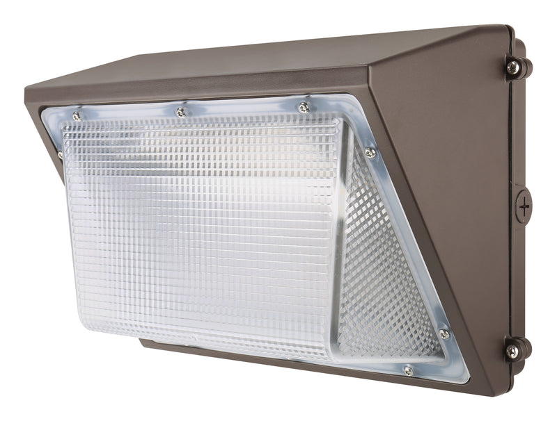 LED Full Cutoff Wall Pack, 40W, 4,850 Lumens, 4000K or 5000K CCT, 120-277V, Dark Bronze Finish