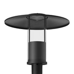 Modern Top-Hat Post-Top Area Light with Indirect Light Source, 4000 Lumen Max, Wattage and CCT Selectable