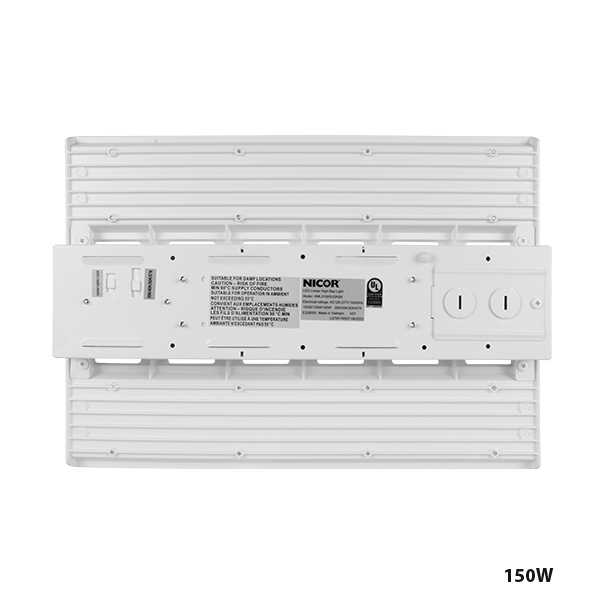 LED High Bay, 21,579 Lumen Max, Wattage 100/120/150W and CCT Selectable 35K/40K/50K/57K, 120-277V