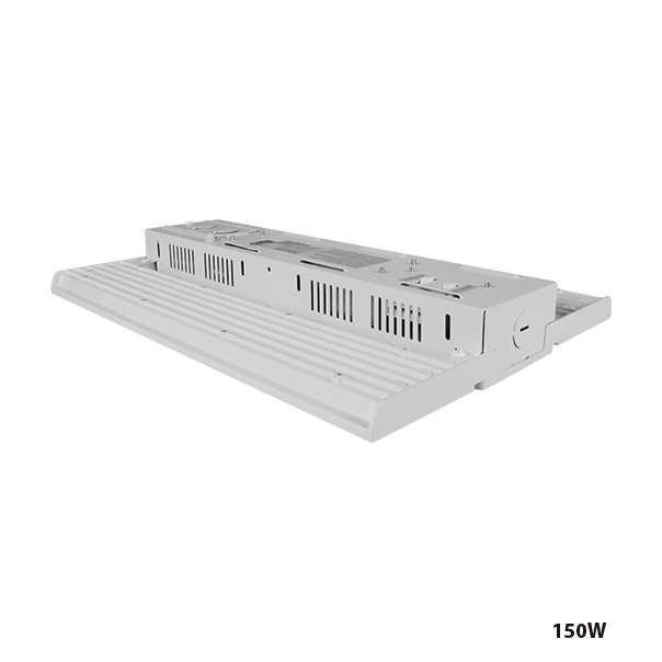 LED High Bay, 21,579 Lumen Max, Wattage 100/120/150W and CCT Selectable 35K/40K/50K/57K, 120-277V