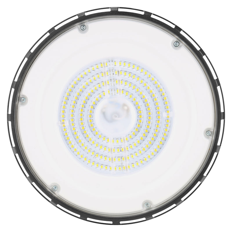 LED Economical UFO High Bay, 150W, 17400 Lumens, 3000K, 4000K, or 5000K, 120V, Black or Dark Bronz