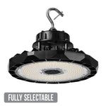 LED UFO High Bay, 34,253 Lumen Max, Wattage and CCT Selectable, 120-277V or 480V