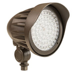 LED Bullet Flood Light, 25W, 3292 Lumen Max, Wattage and CCT Selectable, Integrated Photocell, Knuckle Mount, 120-277V, Bronze or White