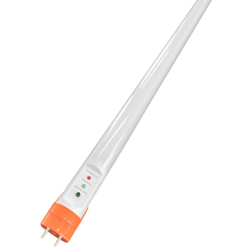 20Pk 4 ft. T8 LED Tube With Emergency Battery, 18W, 2,200 Lumens, 4000K or 5000K CCT, 120-277V