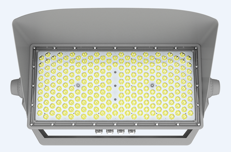 LED Sport Light, 650W, 5000K, Dimmable, 15°, 30°, 40° or 60° Beam Angle, 277-480V