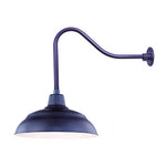 Millennium Lighting 17" RLM Warehouse Shade Goose Neck Mount, Navy Blue Finish