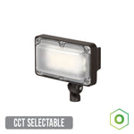 6PK Origin LED Small Flood Light, 1,928 Lumens,14W, CCT Selectable, Knuckle, 120-277V