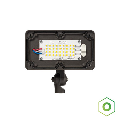 6PK Origin LED Small Flood Light, 1,928 Lumens,14W, CCT Selectable, Knuckle, 120-277V