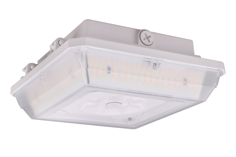 Parking Garage Fixture, 6300 Lumen Max, Wattage and CCT Selectable, 120-347V