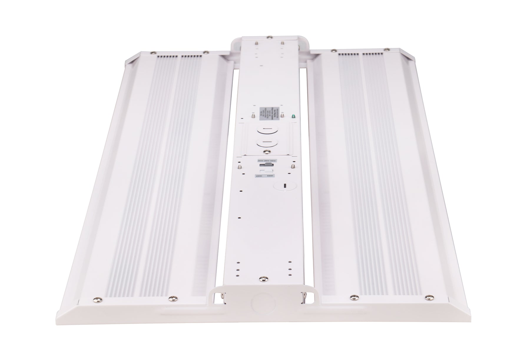 Oslo Compact Linear High Bay Fixture, 42,000 Lumens, Wattage and CCT Selectable, 120-277V