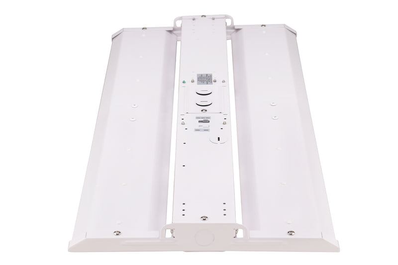 Oslo Compact Linear High Bay Fixture, 23,100 Lumens, Wattage and CCT Selectable, 277-480V