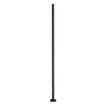 Quick Ship - 15 Foot Round Straight Steel Light Pole, 4 Inch Diameter, 11 Gauge