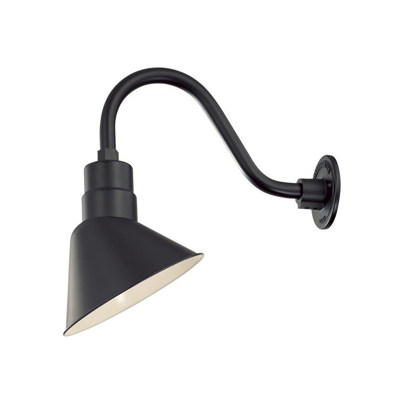 Millennium Lighting 10" RLM Angle Shade, Satin Black Finish