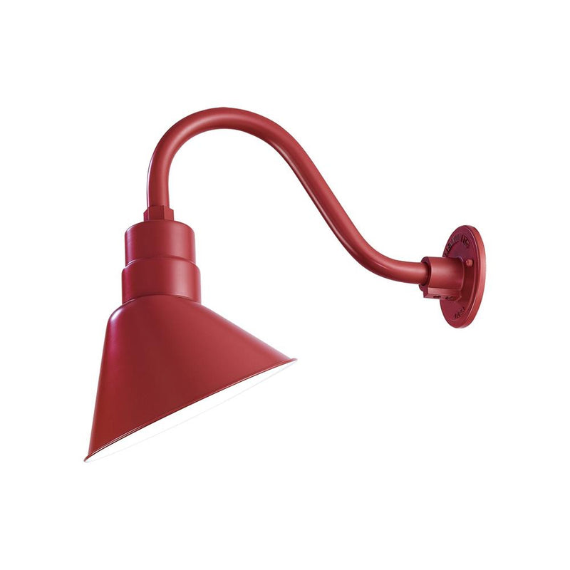 Millennium Lighting 10" RLM Angle Shade, Satin Red Finish