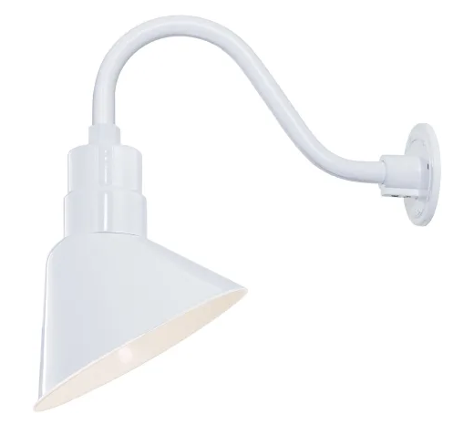 Millennium Lighting 10" RLM Angle Shade, White Finish