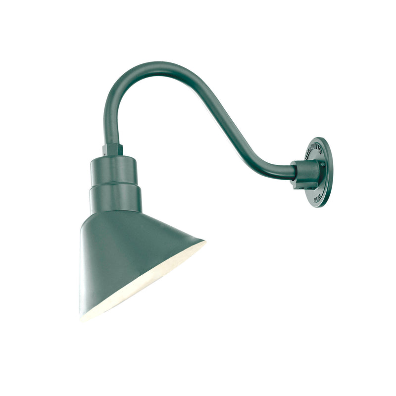 Millennium Lighting 10" RLM Angle Shade, Satin Green Finish